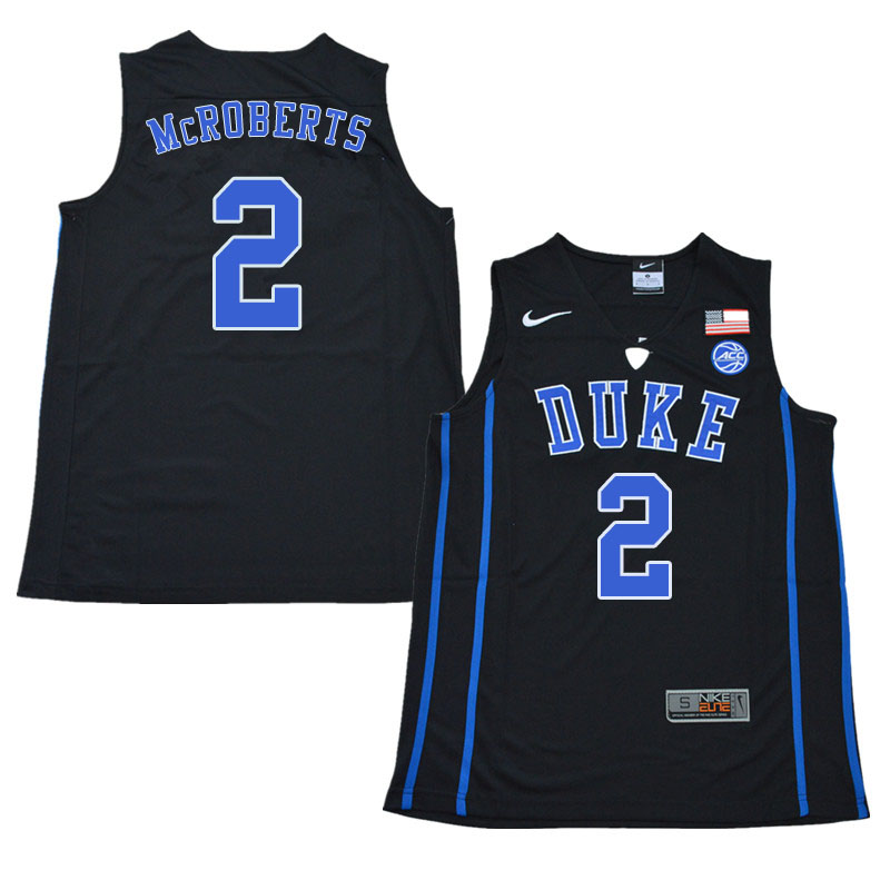 Duke Blue Devils #2 Josh McRoberts College Basketball Jerseys Sale-Black